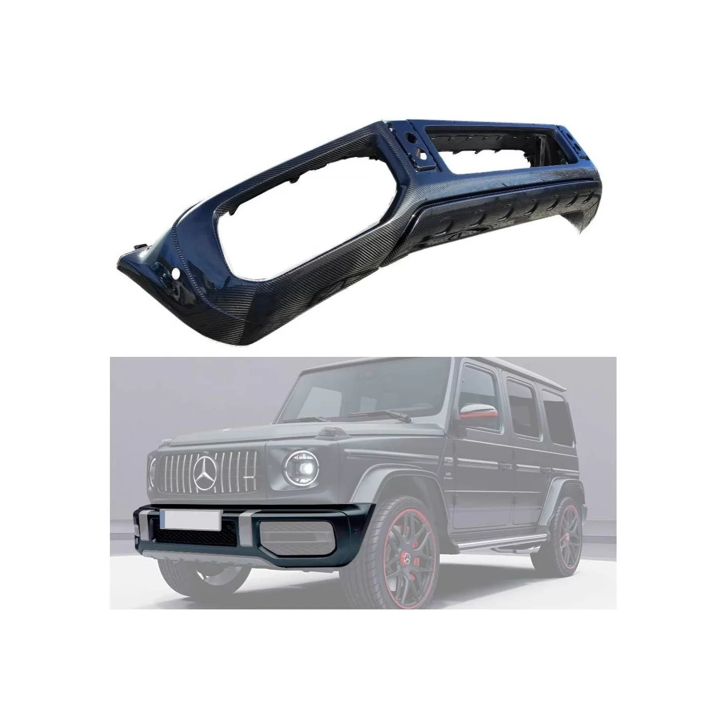 Carbon fiber front AMG bumper for Mercedes-Benz G-Class W463A