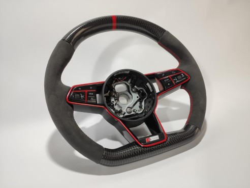 Audi TT RS R8 Steering Wheel Carbon Alcantara