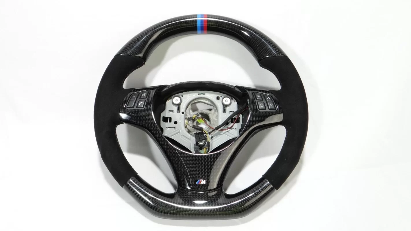 BMW E90 E92 E93 E87 E82 E88 E81 M1 M3 Steering Wheel Carbon Alcantara