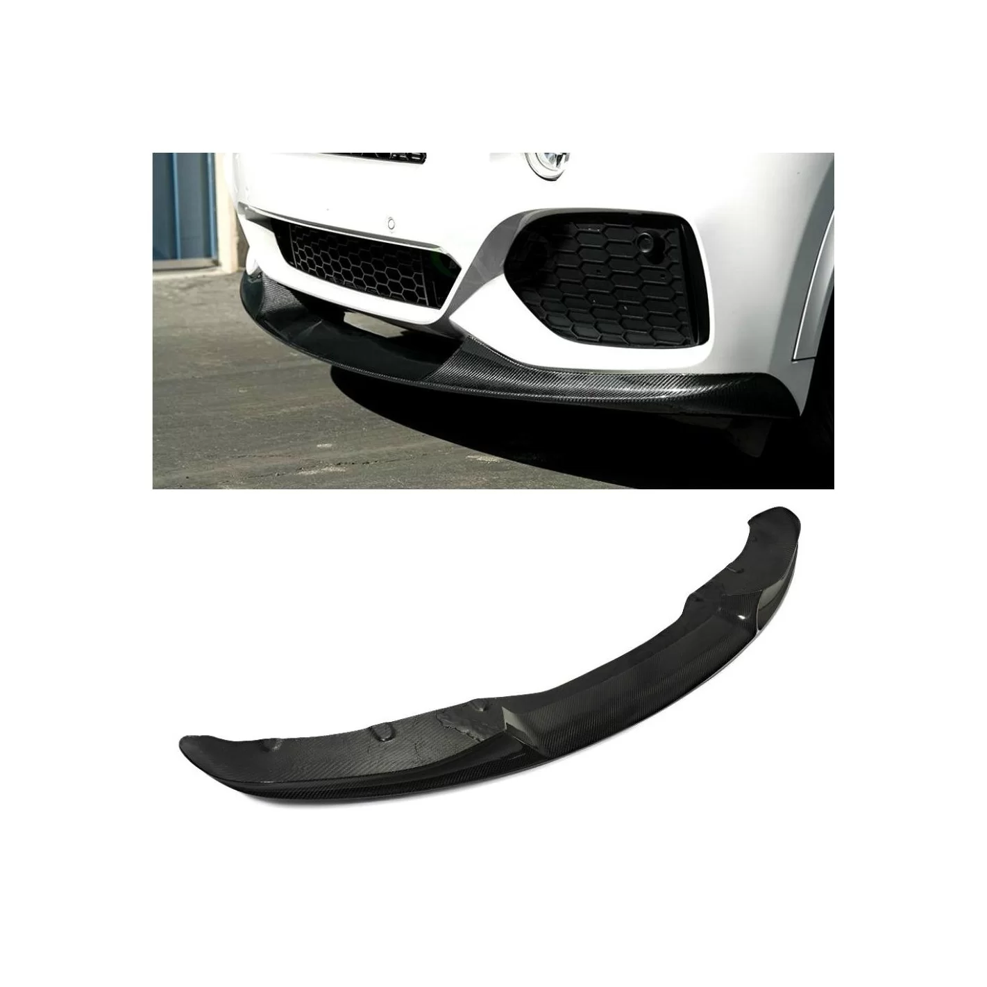 BMW X5 F15 Front Bumper Carbon Lip Spoiler