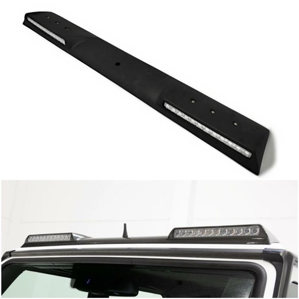 Fiberglass front Brabus roof spoiler with LEDs for Mercedes-Benz W463 G-Class