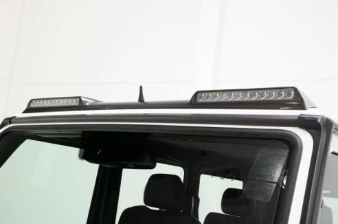 Fiberglass front Brabus roof spoiler with LEDs for Mercedes-Benz W463 G-Class