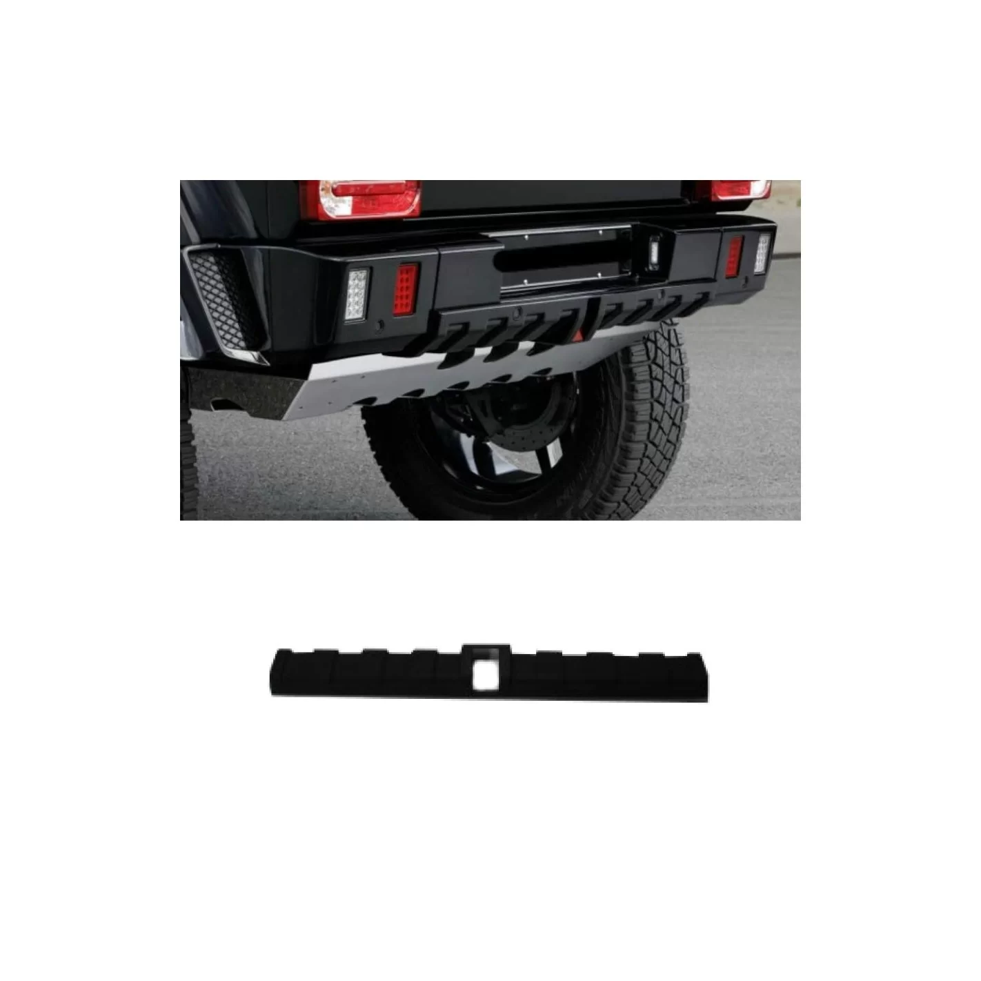 Fiberglass rear Brabus diffuser for Mercedes-Benz W463 G-Class