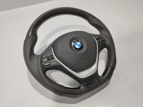 BMW F20 F30 F34 F36 3-Series Steering Wheel Carbon Leather