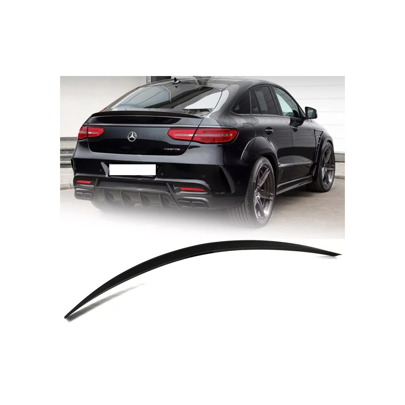 Mercedes-Benz GLE W292 Rear Fiberglass Spoiler