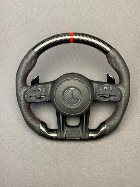 Carbon fiber AMG steering Wheel for Mercedes-Benz G-Wagon W463A W213 W177 C217 W222 V167