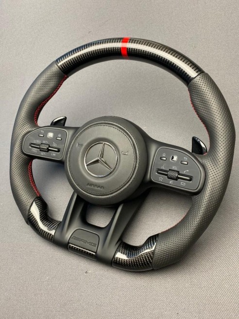 Carbon fiber AMG steering Wheel for Mercedes-Benz G-Wagon W463A W213 W177 C217 W222 V167