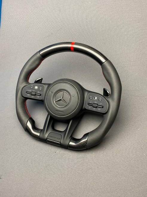 Carbon fiber AMG steering Wheel for Mercedes-Benz G-Wagon W463A W213 W177 C217 W222 V167