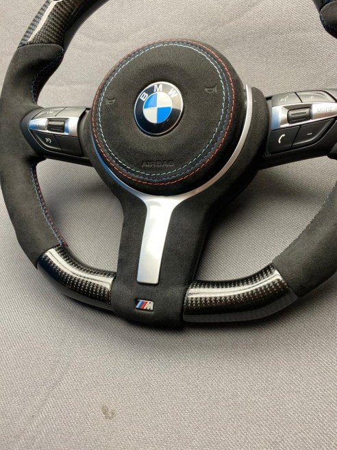 BMW F30 F15 F16 F31 Steering Wheel Carbon Alcantara