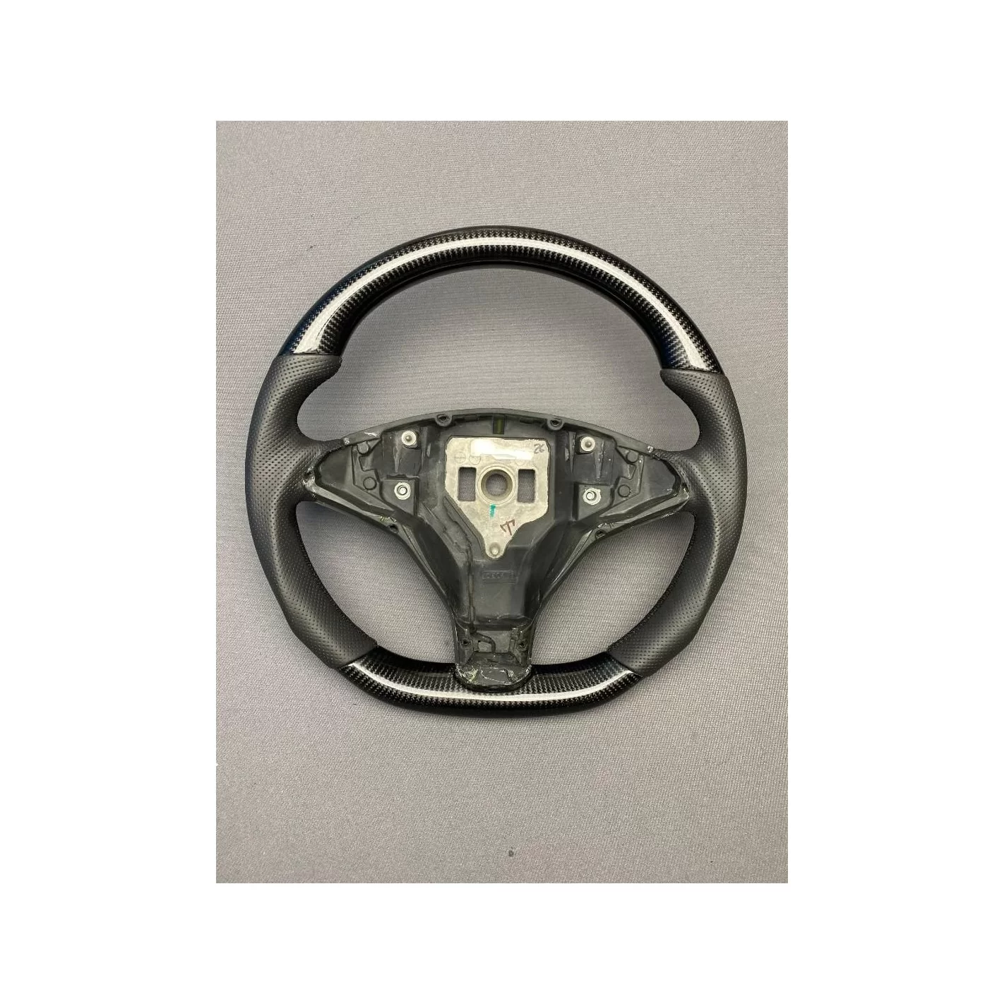 Tesla Steering Wheel Carbon Leather