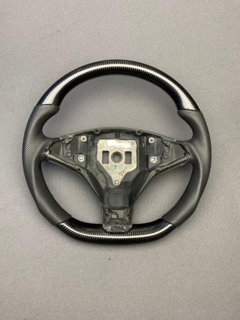 Tesla Steering Wheel Carbon Leather