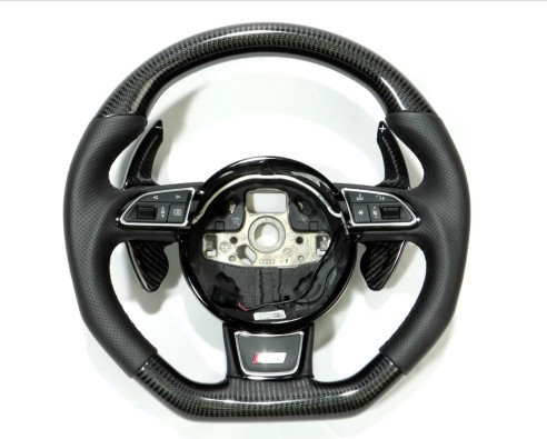 Audi A4 S4 A5 S5 Q5 SQ5 Q7 RS5 RS6 Steering Wheel Carbon Leather