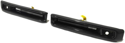 Carbon fiber front AMG bumper fog light covers with LED for Mercedes-Benz G-Class W463A