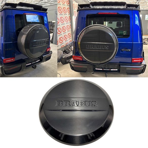 Carbon fiber Brabus rear spare wheel cover for Mercedes-Benz G-Wagon W463A W464