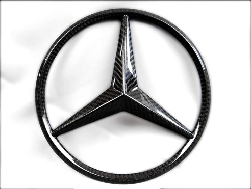 Carbon fiber front grille star badge emblems for Mercedes-Benz W463a W464 G-Class G-Wagon