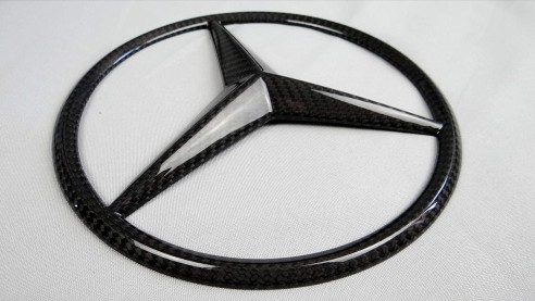 Carbon fiber front grille star badge emblems for Mercedes-Benz W463a W464 G-Class G-Wagon