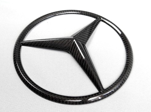 Carbon fiber front grille star badge emblems for Mercedes-Benz W463a W464 G-Class G-Wagon