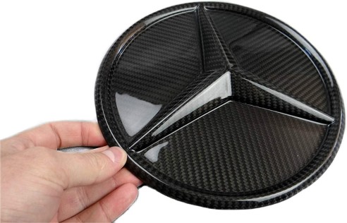 Carbon fiber front grille star solid badge logo emblem for Mercedes-Benz W463a W464 G-Class G-Wagon