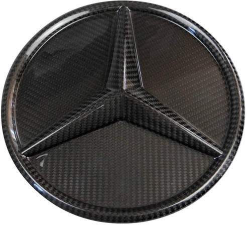 Carbon fiber front grille star solid badge logo emblem for Mercedes-Benz W463a W464 G-Class G-Wagon