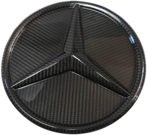 Carbon fiber front grille star solid badge logo emblem for Mercedes-Benz W463a W464 G-Class G-Wagon