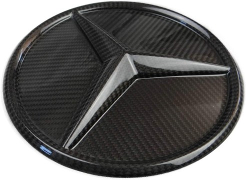 Carbon fiber front grille star solid badge logo emblem for Mercedes-Benz W463a W464 G-Class G-Wagon