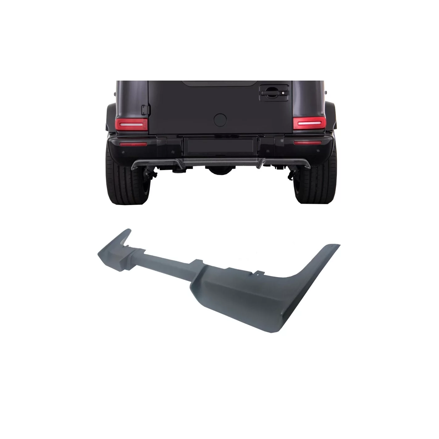 Fiberglass BRABUS rear diffuser for Mercedes-Benz G-Class W463A W464