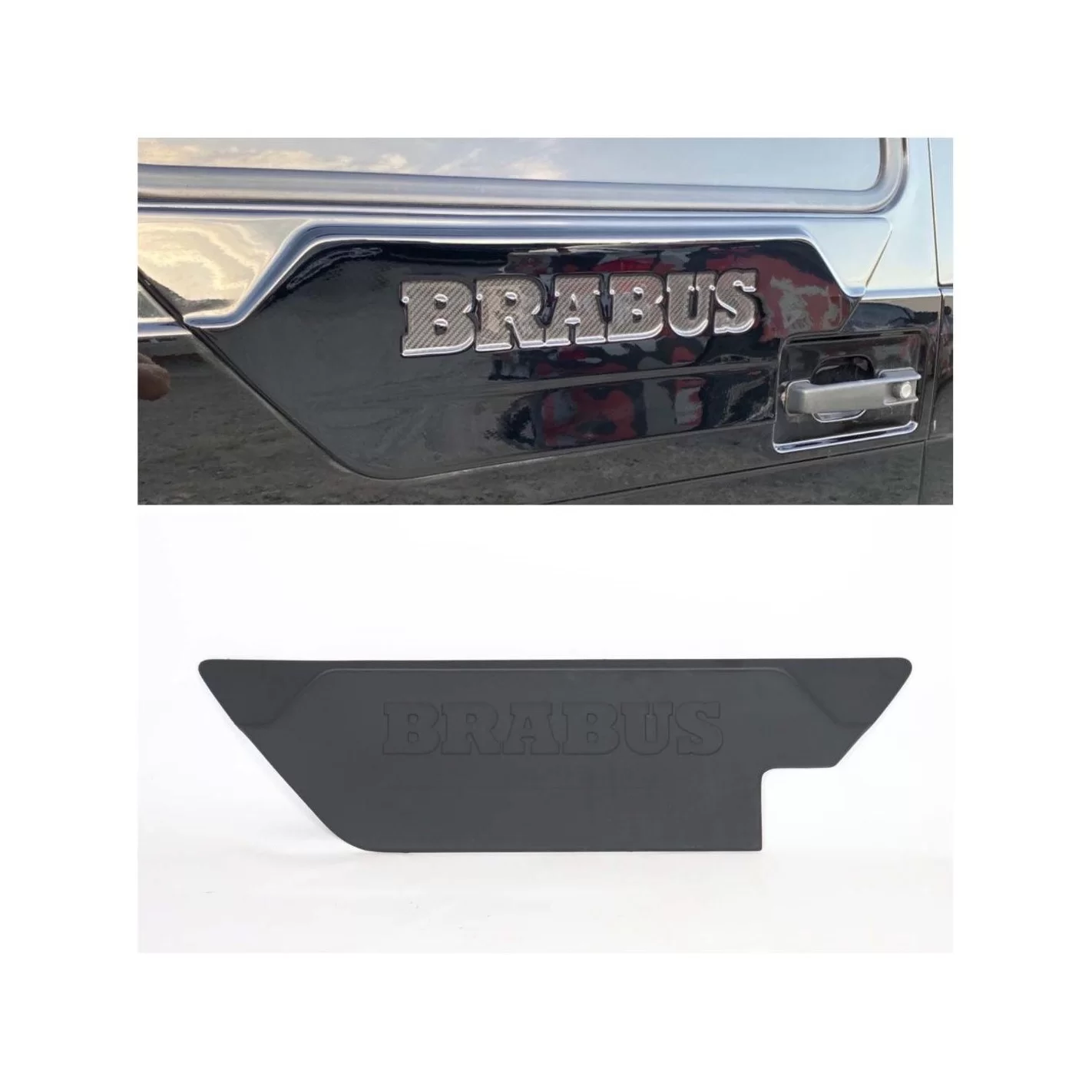 Fiberglass Brabus rear door attachment for Mercedes-Benz G-Wagon W463