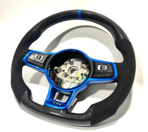 Volkswagen Golf Jetta MK7 A7 CaSteering Wheel Carbon Alcantara