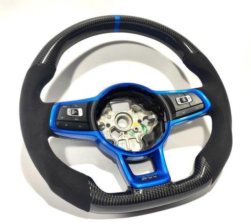 Volkswagen Golf Jetta MK7 A7 CaSteering Wheel Carbon Alcantara