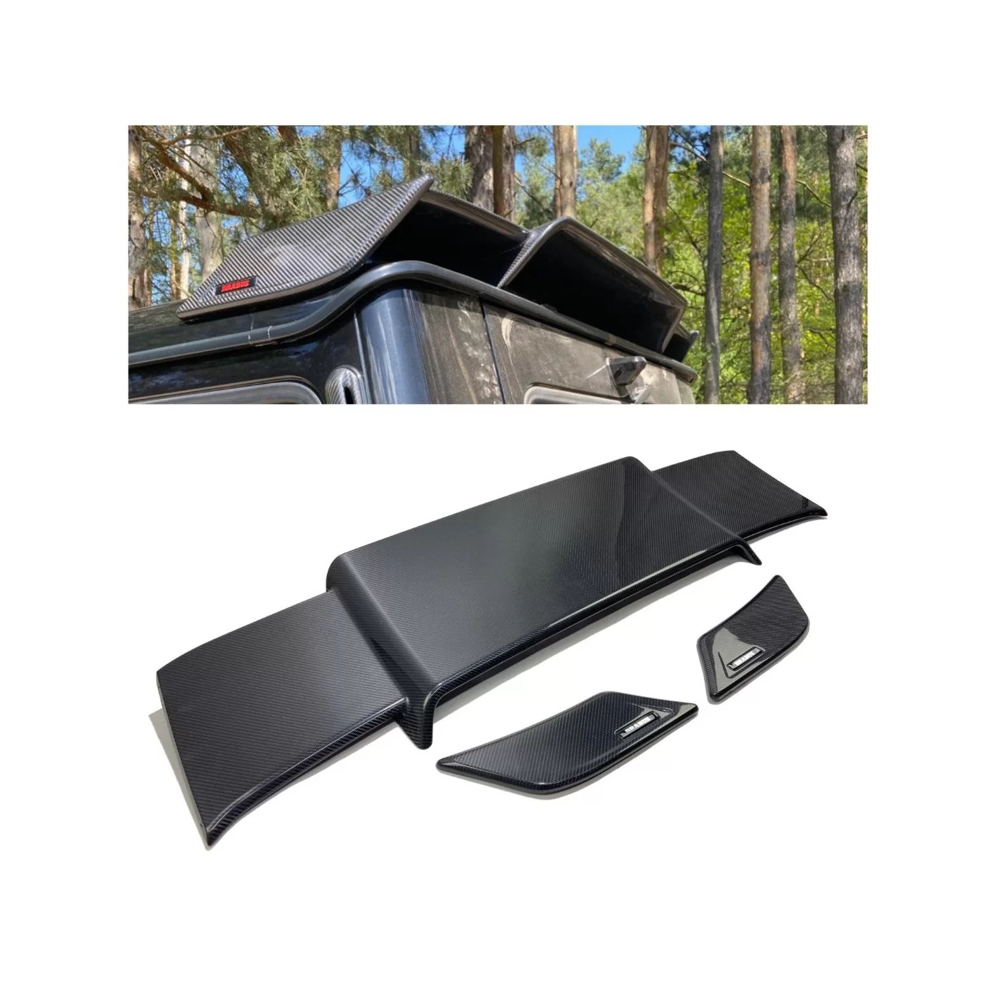 Carbon fiber rear roof spoiler Brabus for Mercedes-Benz W463 G-Wagon G-Class