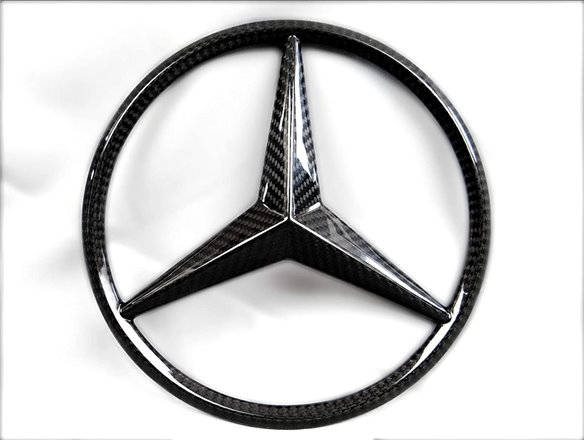 Carbon fiber front grille star style badge logo emblem for Mercedes-Benz W463 G-Class G-Wagon