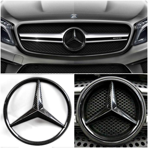 Carbon fiber front grille star style badge logo emblem for Mercedes-Benz W463 G-Class G-Wagon