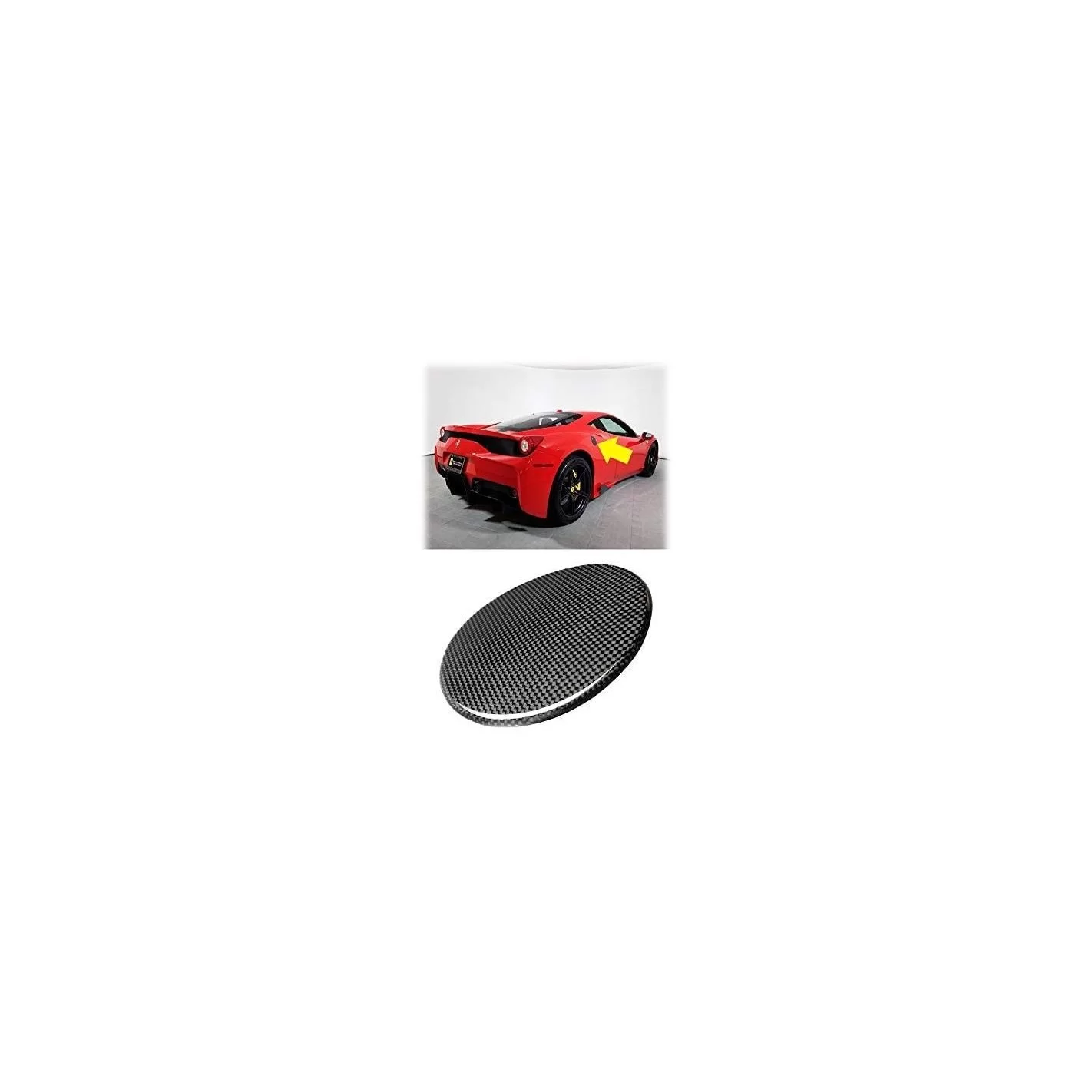 Ferrari 488 Fuel cap carbon cover