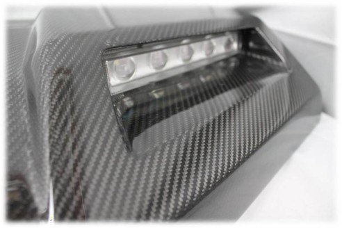 Carbon fiber front roof spoiler with LEDs for Mercedes-Benz W463 G-Wagon 4x4 6x6