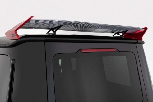 Carbon fiber BRABUS G900 Rocket edition rear roof spoiler for Mercedes-Benz W463a W464