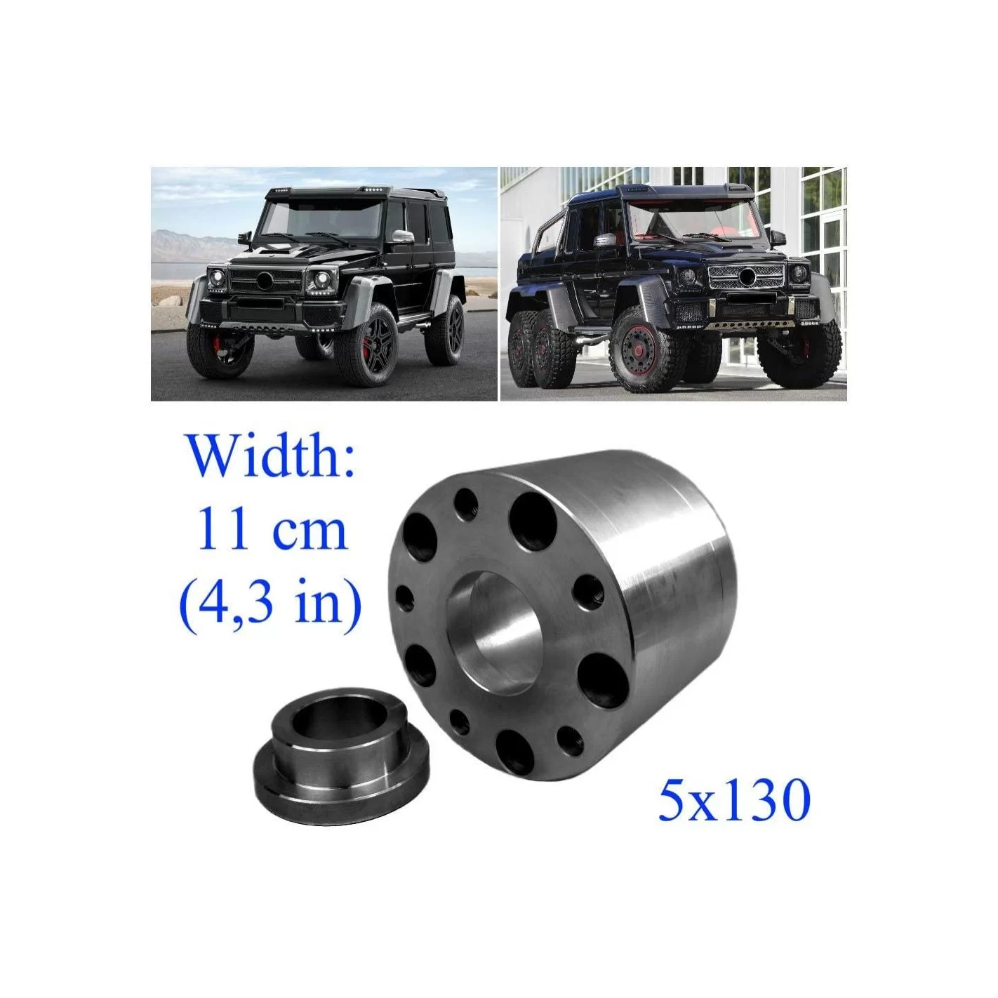 Aluminium Steel Huge Wheel spacers adapters Mercedes G-Class W463 4x4