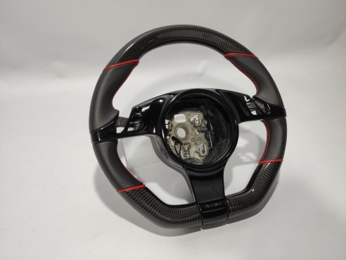 Porsche 911 997 Boxter Cayman 991 Steering Wheel Carbon Leather