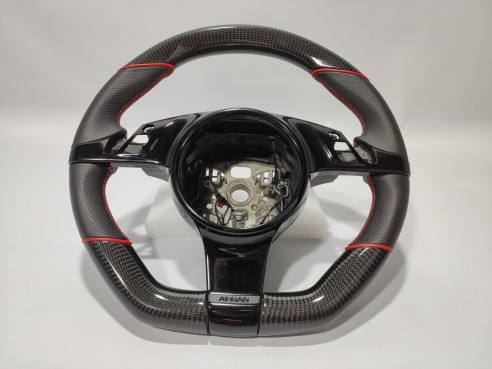 Porsche 911 997 Boxter Cayman 991 Steering Wheel Carbon Leather