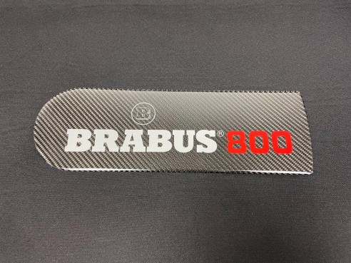 Carbon fiber rear spare tire wheel cover badge emblem logo Brabus 800 for Mercedes-Benz W463 G-Class…