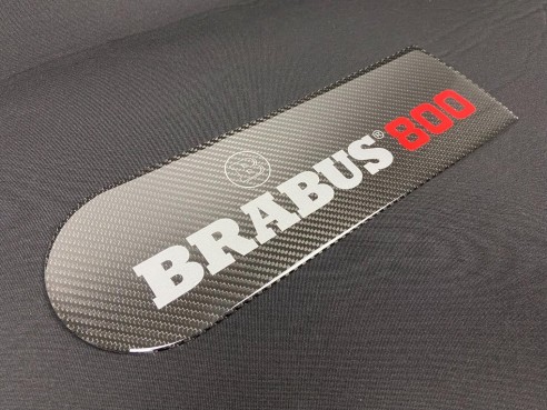 Carbon fiber rear spare tire wheel cover badge emblem logo Brabus 800 for Mercedes-Benz W463 G-Class…