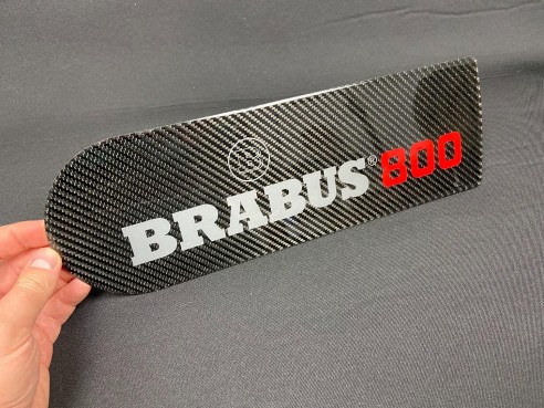 Carbon fiber rear spare tire wheel cover badge emblem logo Brabus 800 for Mercedes-Benz W463 G-Class…