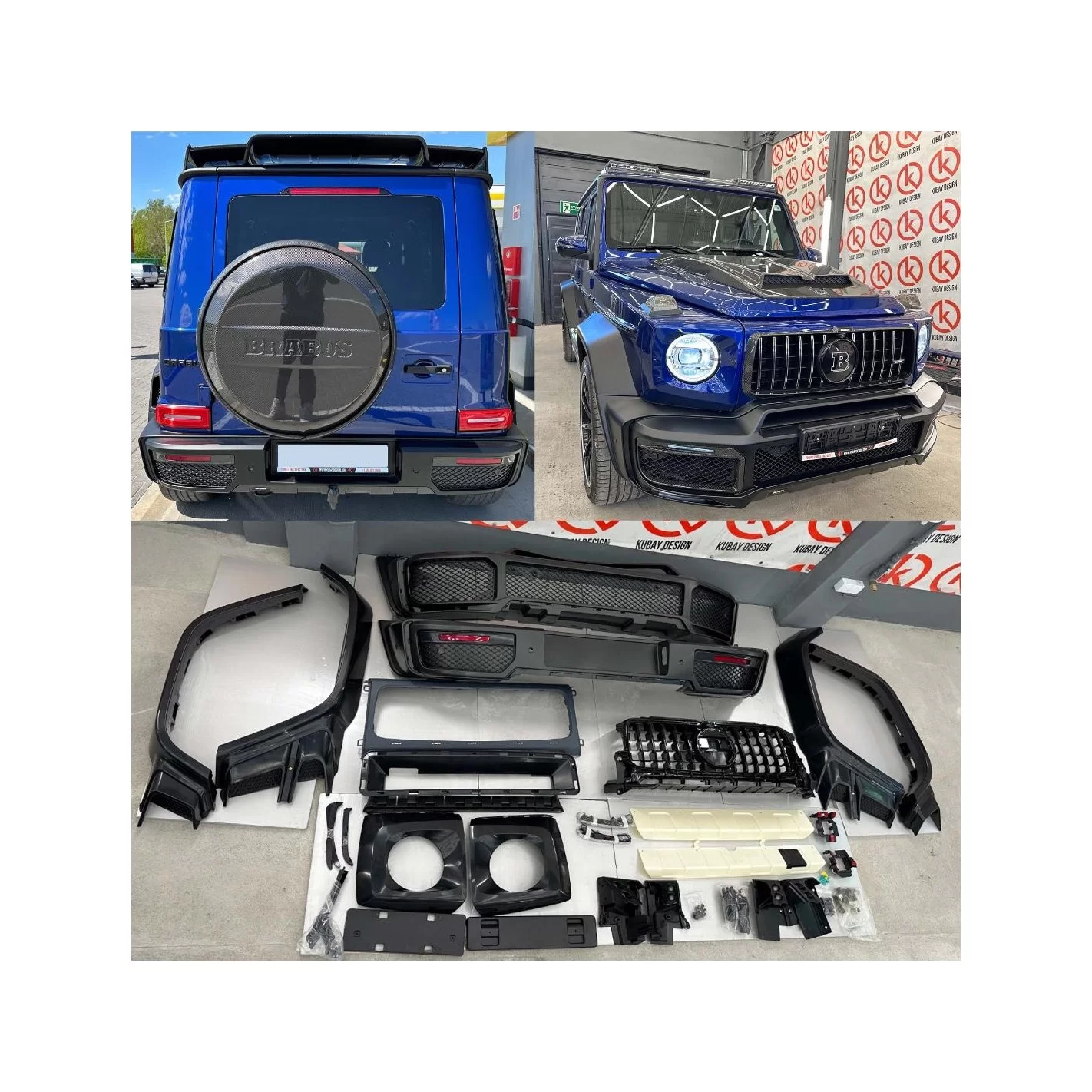 Brabus Widestar body kit with carbon inserts for Mercedes-Benz W463A G-Class