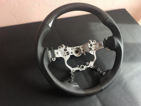 Toyota Land Cruiser Steering Wheel Carbon Leather