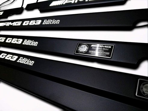 Metallic G63 AMG Edition LED Illuminated Door Sills for Mercedes-Benz G-Wagon W463