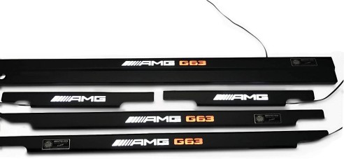 Metallic AMG G63 LED Illuminated Door Sills for Mercedes-Benz G-Class W463