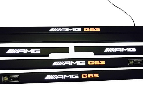 Metallic AMG G63 LED Illuminated Door Sills for Mercedes-Benz G-Class W463