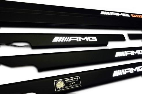 Metallic AMG G63 LED Illuminated Door Sills for Mercedes-Benz G-Class W463