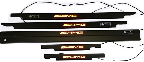 Metallic AMG LED Illuminated Door Sills for Mercedes-Benz W463 G-Class