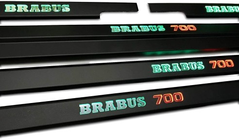 Metallic Brabus 700 LED Illuminated Door Sills for Mercedes-Benz G W463