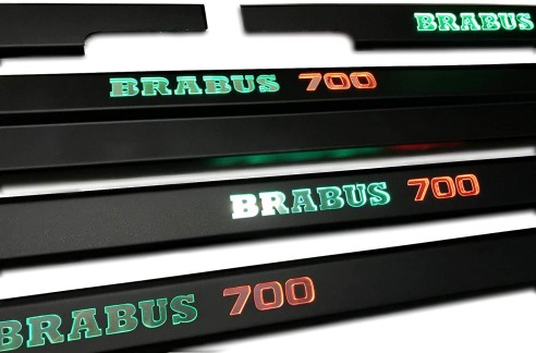 Metallic Brabus 700 LED Illuminated Door Sills for Mercedes-Benz G W463